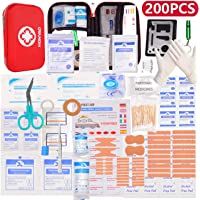 HONYAO Botiquín de Primeros Auxilios- Mini Kit de Supervivencia - Bolsa Médico de Emergencia Completo para Coche Barco…